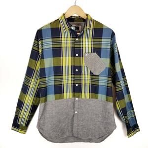 Woolf Originals New York WON Men's Plaid Button Up Shirt Size M Medium